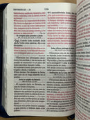 Bíblia de letra grande tamaño manual Reina Valera  1960 con índice cierre azul negro