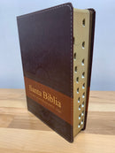 Bíblia de letra súper gigante reina Valera 1960 imitación piel con índice 19 puntos