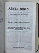 Bíblia RVA reina Valera actualizada letra mayor piel especial vino