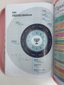 Bíblia para Mujer riena Valera 1960 letra grande portátil 11 puntos cierre índice