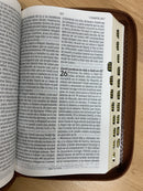 Bíblia de promesa café TAMANO manual reina valera 1960 cierre indice 12 puntos