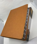 Biblia ilustrada de la Tierra Santa, café símil piel con índice / RVR 1960 holman