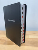 Bíblia de letra gigante Nvi piel fabricada con índice negro 14 puntos