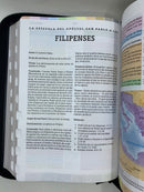 Biblia de Estudio Arco Iris Pastoral con Cierre Reina-Valera 1960 negro con índice bolsillo