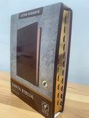 Bíblia letra gigante Ntv sentipiel vino tinto con índice