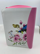 Biblia para jovencitas tamaño portátil letra grande 11 puntos reina valera 1960 rosa primaveral