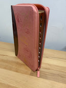 Bíblia letra grande para  mujer reina valera 1960 cierre rosas cafe  índice 12 puntos