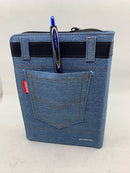 Bíblia letra grande portátil 11 puntos reina valera 1960 tela Jean índice cierre cinturon