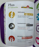 Bíblia letra grande para mujer portátil 11 puntos reina Valera 1960 flores lila cierre