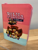 Bíblia para niñas mi gran viaje reina v.1960 rosa 4 tonos bolsillo 1960 con cierre