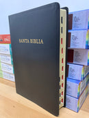 Bíblia de letra gigante con referencia Reina Valera 1960 índice 14 puntos negra