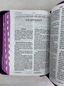 Bíblia para mujer letra grande 11puntos portátil Riena Valera 1960 Jean lila