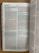 Bíblia ultrafina con referencias Reina Valera 1960 semipiel solapa con indice