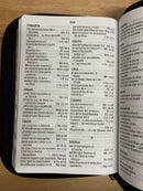 Bíblia de letra grande tamaño personal Reina Valera 1960 cierre índice negro 12 PUNTOS