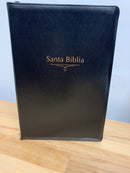 Biblia de letra súper gigante 19 puntos riena Valera 1960 cierre índice semipiel negro