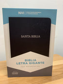 Bíblia de letra gigante Nvi piel fabricada con índice negro 14 puntos