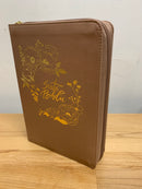 BIBLIA PARA MUJER TAMANO MANUAL letra gigante 14 puntos ROSAS SIMIPIEL RV1960 INDICE