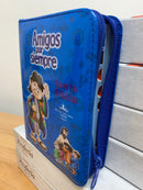 Bíblia para niños amigos por siempre con cierre índice riena  valera 1960 azul