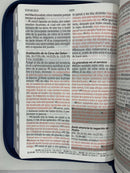 Bíblia de promesas letra giante   13 puntos reina valera 1960 azul marino cierre índice
