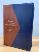 Bíblia de estudio MacArthur letra grande 11 PUNTOS  reina Valera 1960 con índice CIERRE