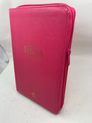 Bíblia para mujer letra grande manual 12 puntos reina Valera 1960 cierre índice fuxcia