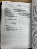 Bíblia de letra gigante Reina Valera 1960 simipiel piel negro índice