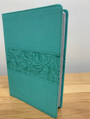 Bíblia Nvi para regalos y premios turquesas simipiel