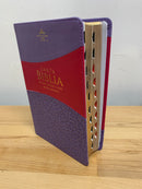 Bíblia para mujer letra grande 12 puntos rv1960 índice biótono morada índice
