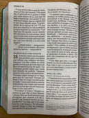 Bíblia Nvi letra súper gigante aqua semipiel con índice 16 puntos