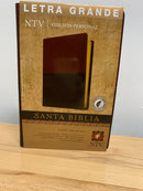 Bíblia de letra grande Ntv Tamaño manual índice sentipiel cafe claro