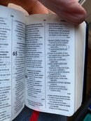 Mini Bíblia tamaño bolsillo reina Valera 1960 con lupa imitación piel