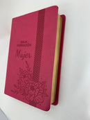Bíblia inspiración para la mujer letra grande rosa magenta 12 puntos reina valera 1960