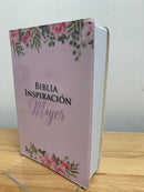 Biblia Inspiracion para Mujer Letra Grande de 12 puntos Reina Valera 1960, tapa de vinil, lila floral Vinyl Bound