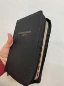 Bíblia de letra grande tamaño personal Reina Valera 1960 cierre índice negro 12 PUNTOS