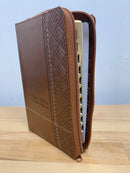 Bíblia de promesa café TAMANO manual reina valera 1960 cierre indice 12 puntos