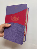 Bíblia para mujer letra grande 12 puntos rv1960 índice biótono morada índice