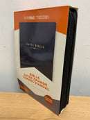 Bíblia de letra grande tamaño personal Reina Valera 1960 cierre índice negro 12 PUNTOS