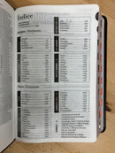 Bíblia letra grande tamaño manual 12 puntos reina valera  1960 Piel negro índice