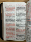 Bíblia de letra gigante reina Valera 1960 duotone  negro y cafe tamano manual cierre 14 puntos