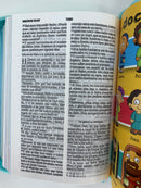 Bíblia para ninos mi gran viaje ilustrada reina Valera 1960 turquesa globos