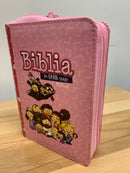 BIBLIA PARA NIÑAS MI GRAND VIAJE REINA VALERA 1960 CIERE ROSADO