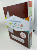 Bíblia de estudio arcoíris pastoral reina valera 1960 cierre piel  café bolsillo lupa indice