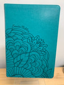 Bíblia Nvi letra súper gigante aqua semipiel con índice 16 puntos