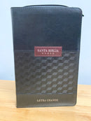 Bíblia letra grande manual 12 puntos reina valera 1960 clásica negro cierre índice