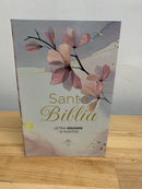 Bíblia para mujer letra grande tapa flexible flores reina valera  1960