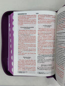 Bíblia para mujer letra grande 11puntos portátil Riena Valera 1960 Jean lila