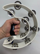 Panderos media luna blanco