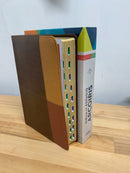 Bíblia de estudio arcoíris terracota semi piel  reina Valera 1960 índice