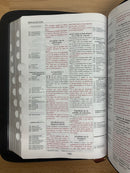 Bíblia de referencia Thompson Reina Valera 1960 con cierre negro  índice