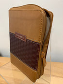 Bíblia tamaño bolsillo reina Valera 1960 con cierre marrón claro índice